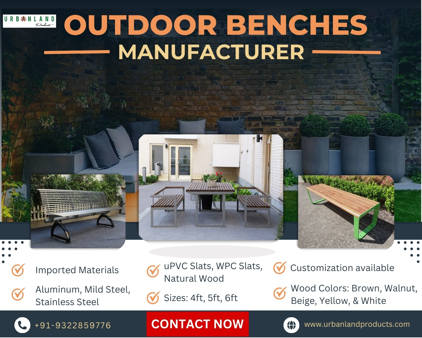 Outdoor bench Manufacturers