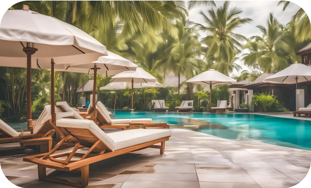 Stylish pool loungers adding luxury to your outdoor space