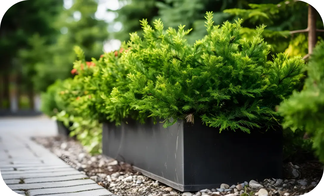 Elegant street planters by Urbanland Products for urban beautification