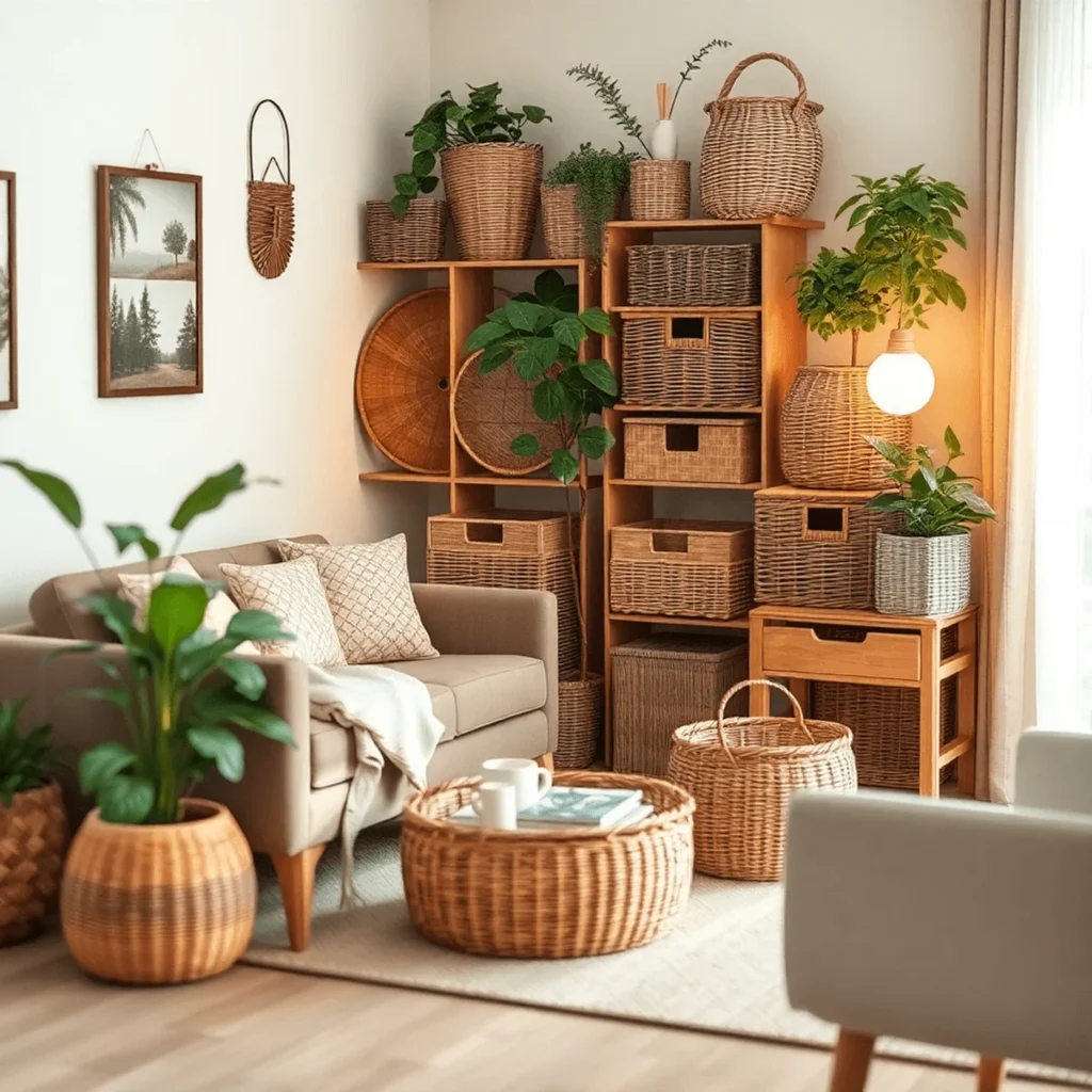 home decor with wicker furniture