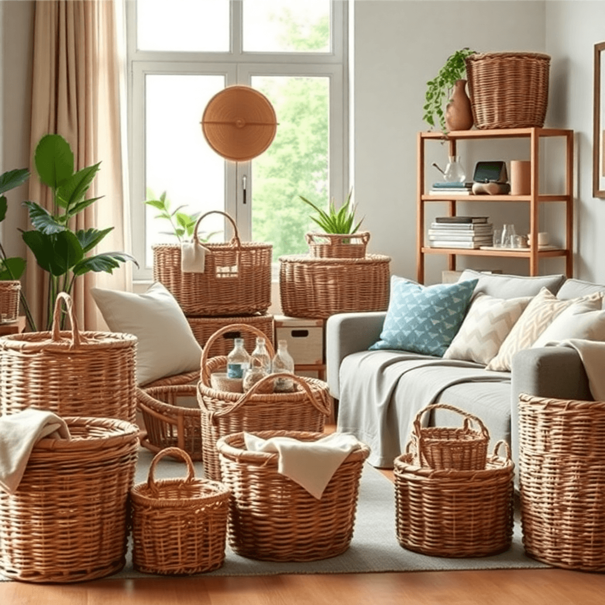 What is wicker baskets