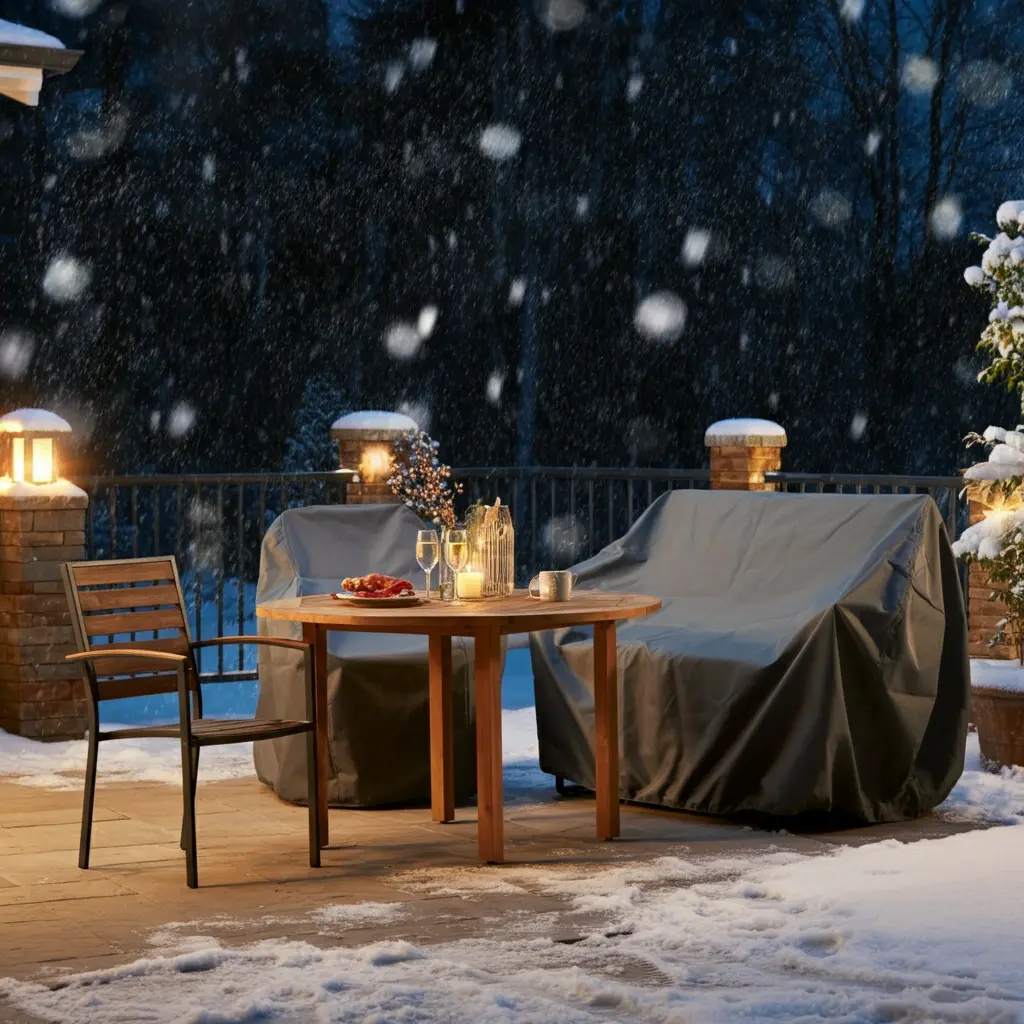 Can outdoor furniture be left outside in winter