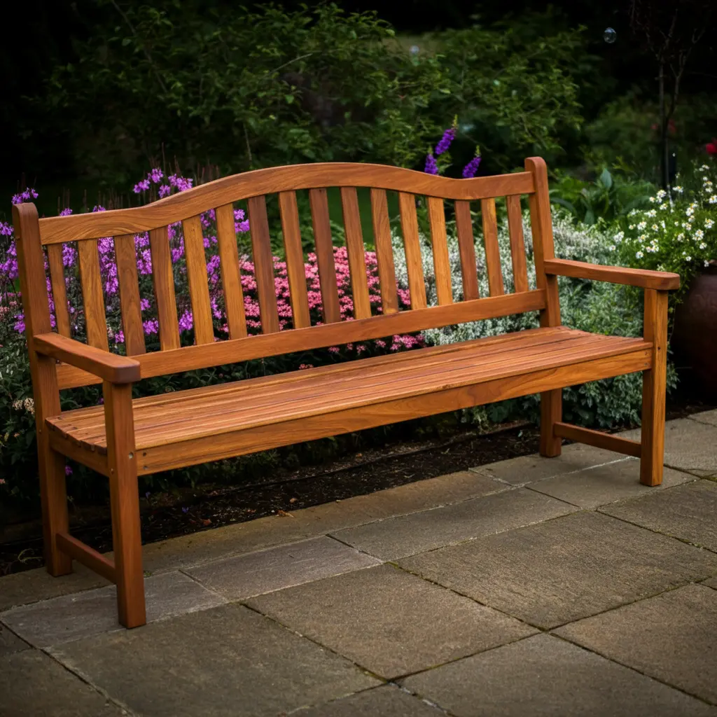 How wooden benches are made of