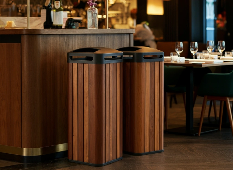 Wooden Dustbin