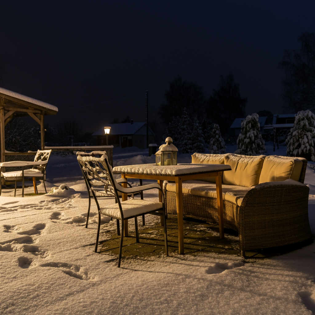 Furniture materials to avoid keeping outside in winter seasons
