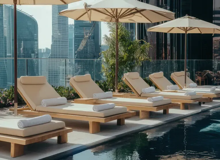 Luxury Pool Side Loungers by Urbanland Products - Top Pool Side Loungers Manufacturer in India