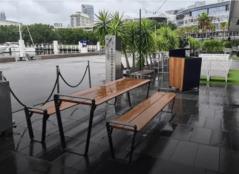 Weather Proof Outdoor Furniture by Urbanland Products - Durable Table and Benches for All Seasons