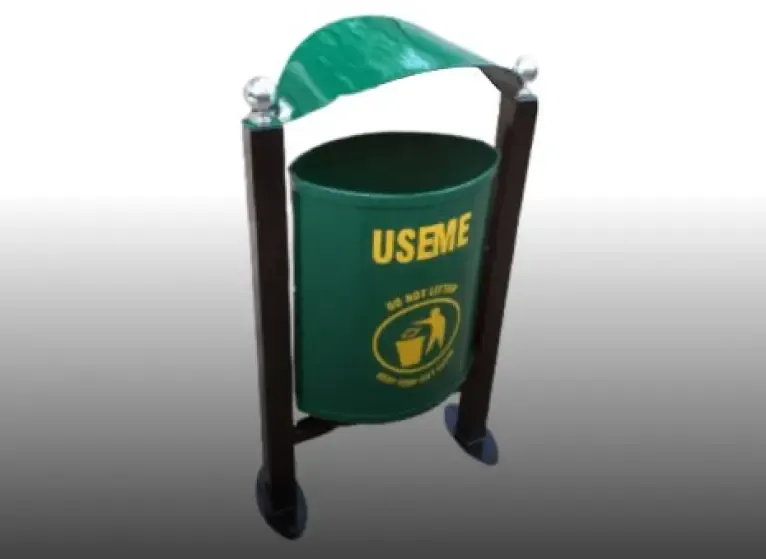 Street Dustbin Manufacturer in India – Outdoor Dustbin with Canopy by UrbanLand Products