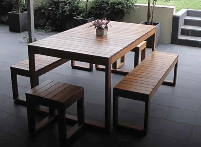 Weather proof outdoor furniture  dining set by Urbanland Products