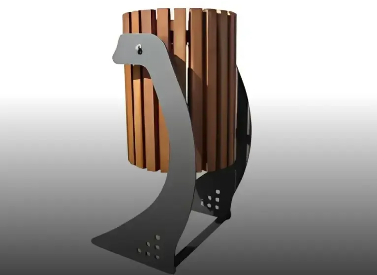 Weather proof outdoor furniture dustbin by Urbanland Products